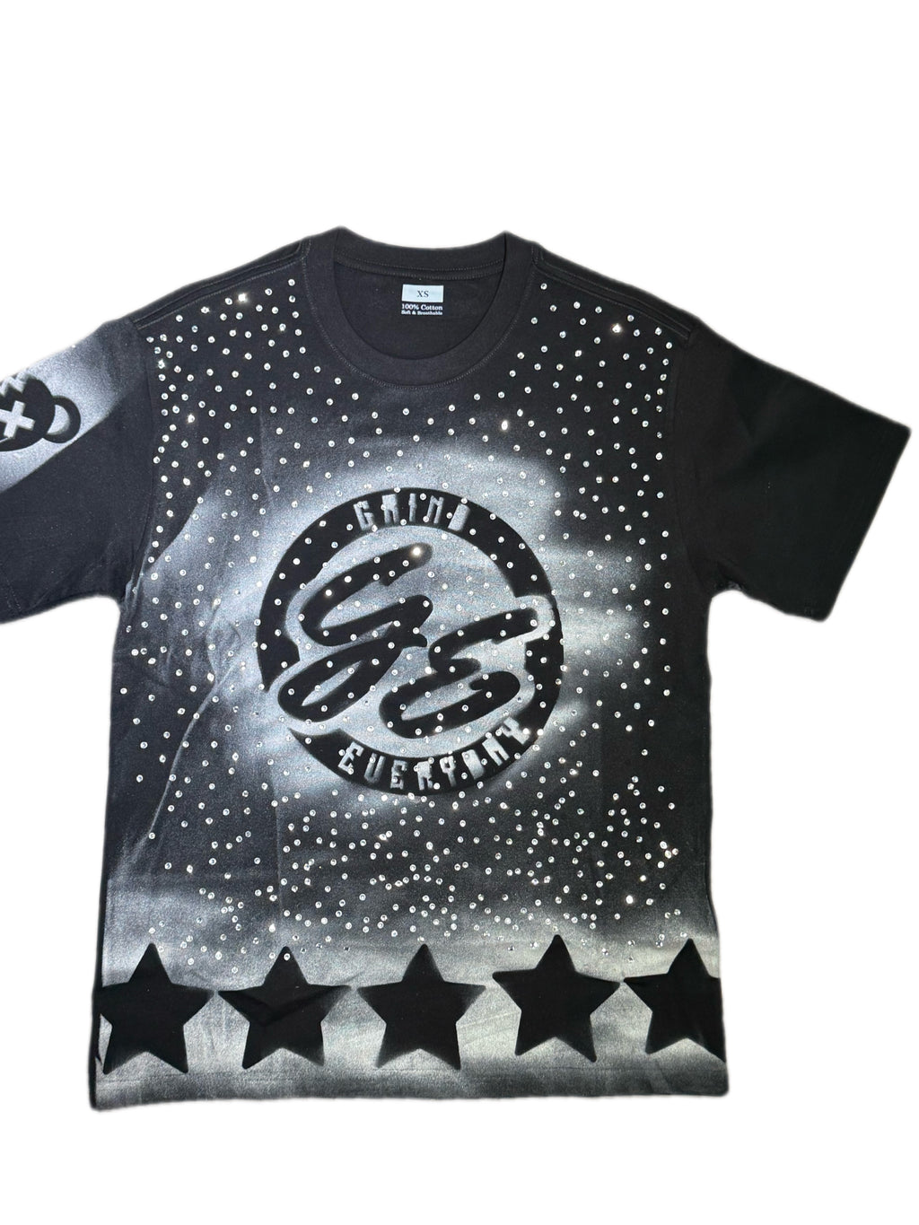 GRIND EVERYDAY- rhinestone TEE