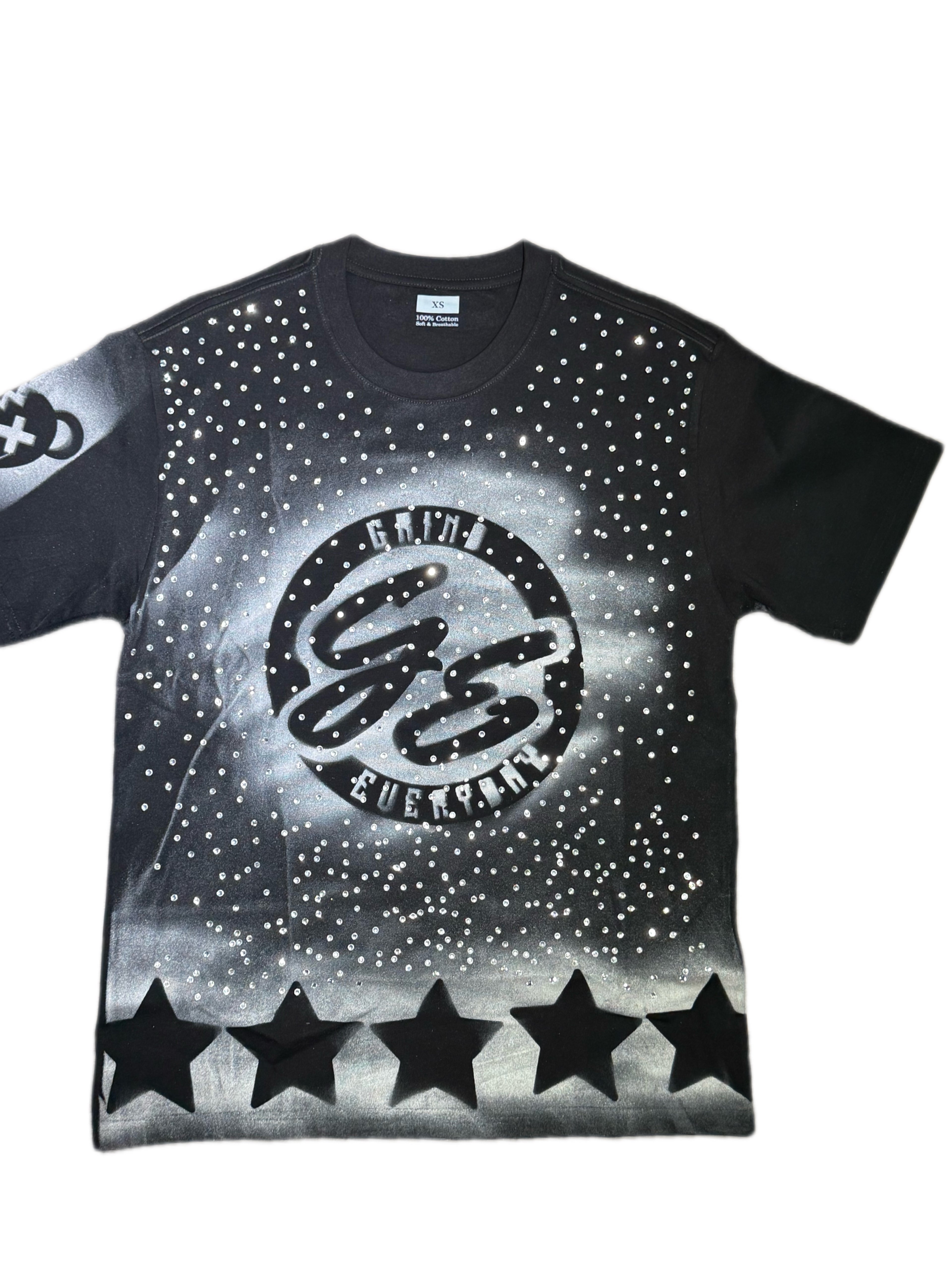 GRIND EVERYDAY- rhinestone TEE